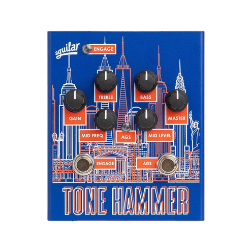 Aguilar Limited Edition NYC Blue Skyline Tone Hammer Preamp Pedal