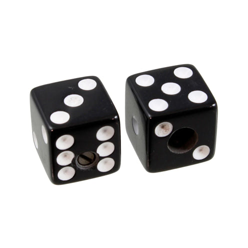 Allparts PK-3250 Unmatched Dice Knobs, Black, Set of 2