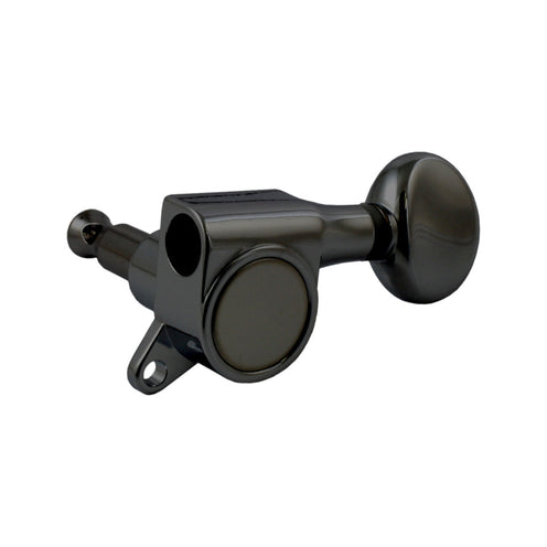 Allparts TK-7560 Economy 6-in-line Left Handed Keys, Black, Set of 6