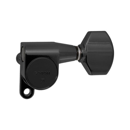 Allparts TK-7760 Gotoh SG360 6-in-line Mini Keys, Black, Set of 6