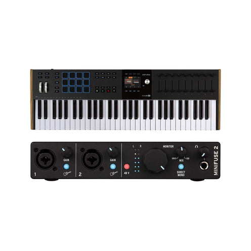 Arturia KeyLab 61 Mk3 w/ MiniFuse 2, Black