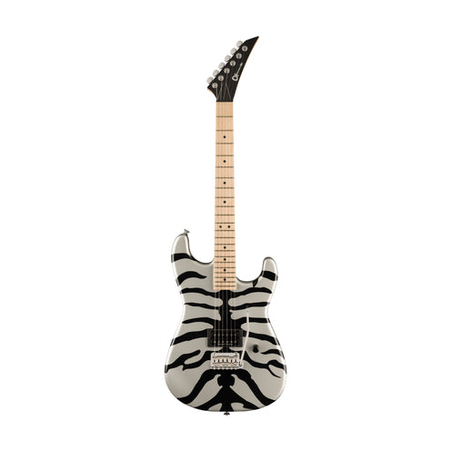 Charvel Super-Stock SD1 H 2PT M Electric Guitar, Maple FB, Silver Bengal