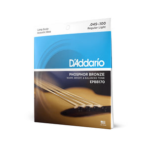 D'Addario EPBB170 Phosphor Bronze Acoustic Bass Strings, 45-100