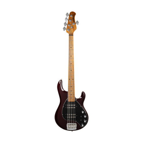 Ernie Ball Music Man StingRay Special 5 HH Bass Guitar w/Chrome Hardware, Maple FB, OxBlood