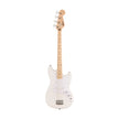 Squier Sonic Bronco Bass Guitar w/White Pickguard, Maple FB, Arctic White