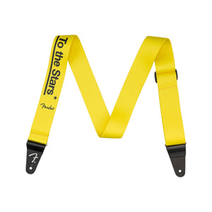 Fender Tom DeLonge To The Stars Guitar Strap, Graffiti Yellow