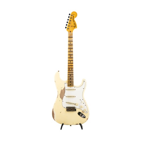 Fender Custom Shop Limited Edition 1969 Stratocaster Heavy Relic Electric Guitar, Aged Vintage White