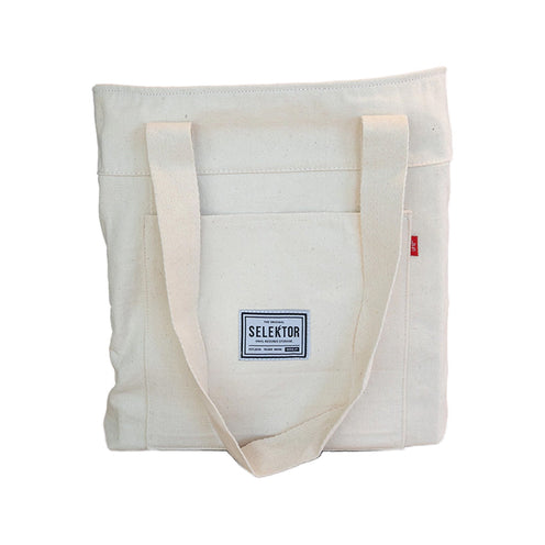 Selektor Tote Bag v2.0 x10 LP 12" White Canvas