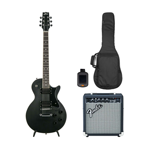 Heritage Ascent Collection H-150 Electric Guitar Bundle, Matte Charcoal (SG)