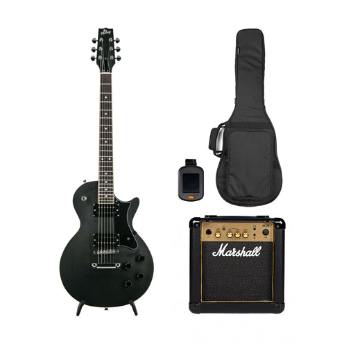 Heritage Ascent Collection H-150 Electric Guitar w/ Marshall MG10G Bundle, Matte Charcoal