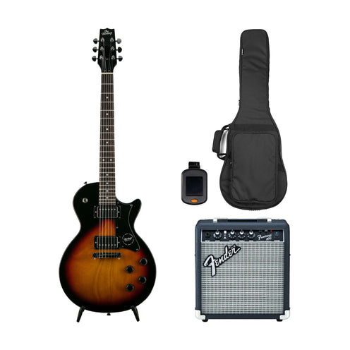 Heritage Ascent Collection H-137 Humbucker Electric Guitar Bundle, Sunburst (SG)
