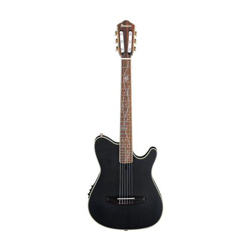 Ibanez TOD10N-TKF Tim Henson Signature Nylon String Guitar, Transparent Black Flat