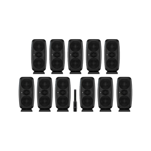 IK Multimedia iLoud MTM MKII Powered Studio Monitor Immersive Bundle, Black