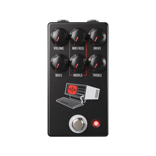 JHS Hard Drive Distortion Guitar Pedal, Black