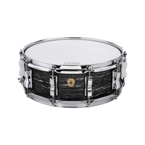 Ludwig LS401XX1Q 5x14inch Classic Maple Snare Drum, Vintage Black Oyster