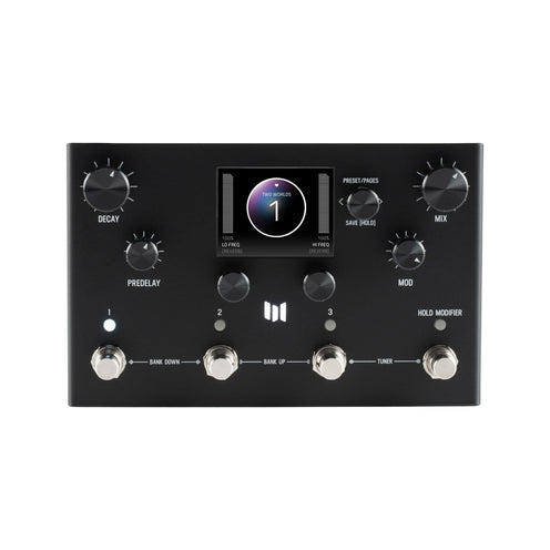 Meris MercuryX 10th Anniversary Modular Reverb System Pedal, Limited Edition Black