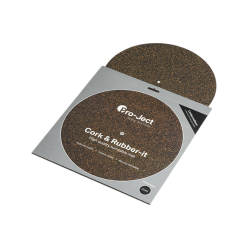 Pro-Ject Cork & Rubber-it Turntable Mat, 1 mm