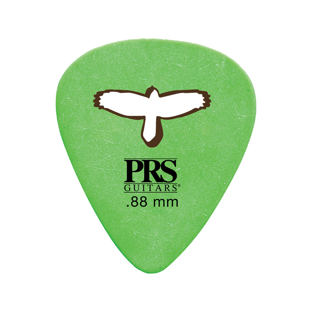 PRS Delrin Punch Guitar Picks, Green, 0.88mm, Pack of 12