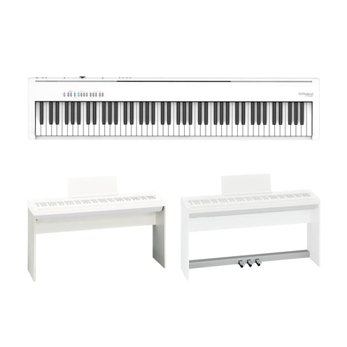 Roland FP-30X 88-Key Digital Piano w/Stand & 3 Pedals, White