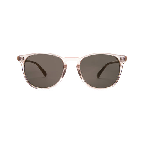 Rocket Eyewear MTO P3 (Raised Asian Fit) Classic Sunglasses, Rose-Tinted Crystal & Blush/Brown