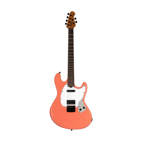 Sterling by Music Man Fluff Signature Electric Guitar, Rula Thumb Red