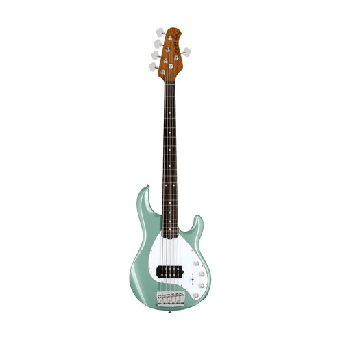 Sterling by Music Man Ray35 5-String Bass Guitar, Dorado Green