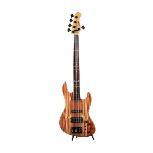 Sadowsky LTD 2024 MetroLine 21-Fret 5-String M/J Bass, Natural Transparent Satin