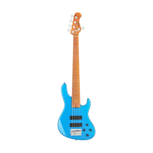 Sadowsky MetroExpress 24-Fret Modern 5-String Bass, Maple FB, Solid Ocean Blue Metallic High Polish