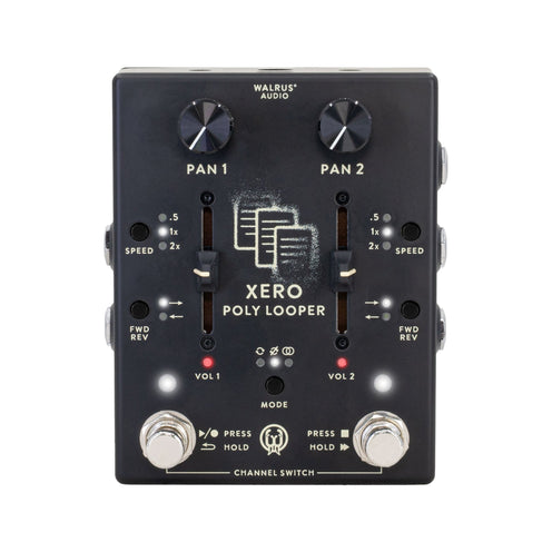 Walrus Audio Xero Polylooper Guitar Pedal, Black