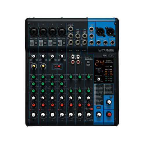 Yamaha MG10XU 10-Channel Analog Mixer with USB and FX