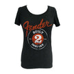 Fender Built 2 Inspire Ladies T-Shirt, Black