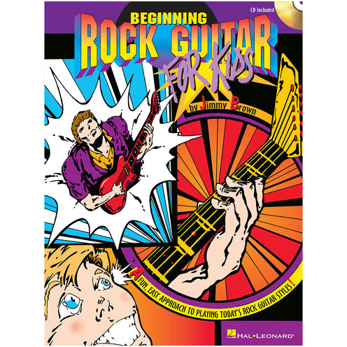 Hal Leonard Guitar Educational Beginning Rock Guitar For Kids Book with CD