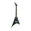 Jackson X series Rhoads RRX24 Electric Guitar, RW FB, Black w/Neon Green Bevels