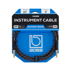 BOSS BIC-10 10FT Straight to Straight Instrument Cable
