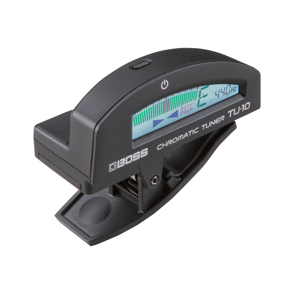 BOSS TU-10-BK Clip-On Chromatic Tuner, Black