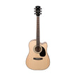 Cort AD880CE-LH-NS Left-Handed Acoustic Guitar, Natural Satin
