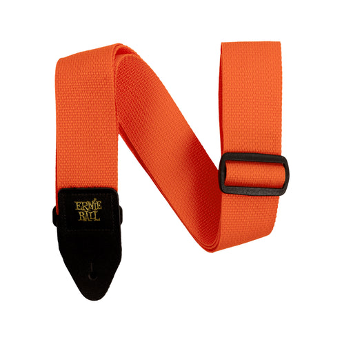 Ernie Ball Polypro Guitar Strap, Orange & Black