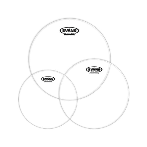 Evans ETP-G2CLR-F G2 Clear Tom Pack (10, 12, 14inch) - Fusion