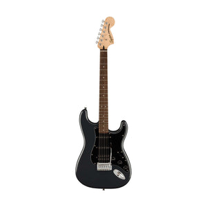 Squier Affinity Series HSS Stratocaster Guitar Pack, Laurel FB, Charcoal Frost Metallic, 230V, UK