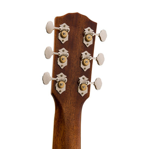 Fender PM-2E Standard Parlor Acoustic Guitar w/Case, Ovangkol FB, Natural