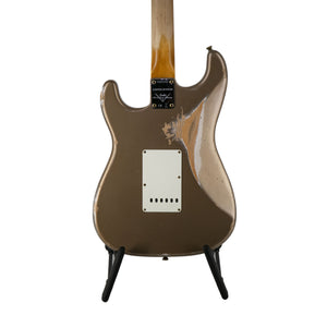 Fender Custom Shop Limited Edition 1967 HSS Heavy Relic Stratocaster Guitar, Aged Shoreline Gold