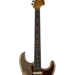 Fender Custom Shop Limited Edition 1967 HSS Heavy Relic Stratocaster Guitar, Aged Shoreline Gold