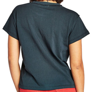 Daydreamer The Police Painted Reverse Girlfriend Tee, Vintage Black