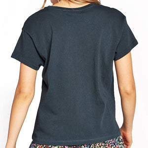 Daydreamer Blondie Heart of Glass Tour Tee, Vintage Black