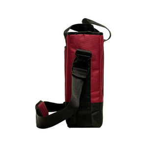 Selektor Messenger Bag 30 LP 12", Burgundy and Black