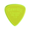 Gravity Classic Big Mini 1.5mm Guitar Pick, Polished Fluorescent Green