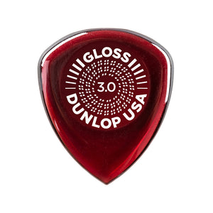 Jim Dunlop 550P3.0 Flow Gloss 3.0MM Guitar Pick, 3-Pack