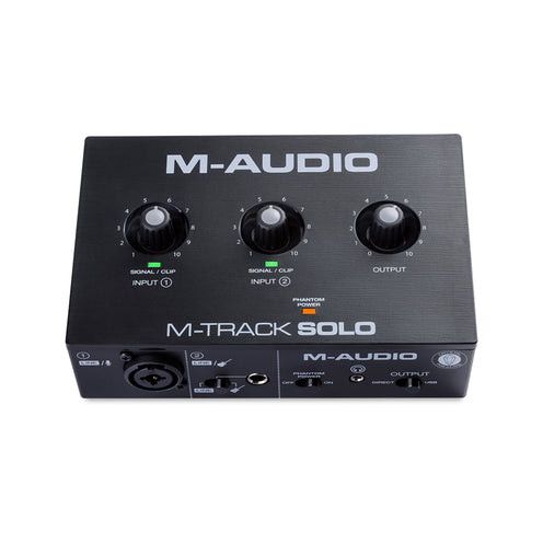 M-Audio M-Track Solo 2-in 2-out USB Audio Interface with 01 Mic Preamp