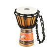 MEINL Percussion HDJ5-M 10inch Rope Tuned Headliner Wood Djembe, Python Series