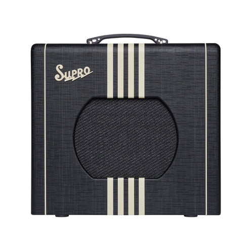 Supro Delta King 10 Guitar Combo Amplifier, Black & Cream